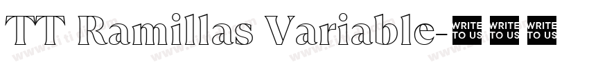 TT Ramillas Variable字体转换